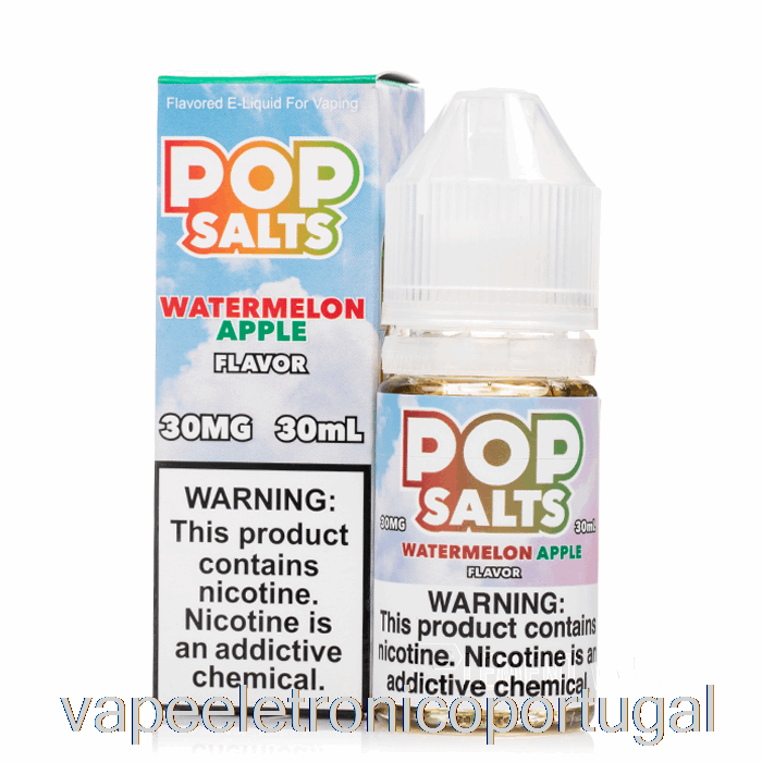 Vape Eletrônico Melancia Maçã - Sais Pop - 30ml 50mg